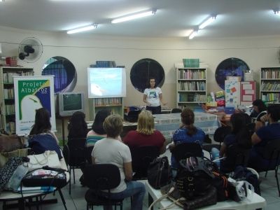 Palestra para professores da Escola Municipal Oswaldo Justo