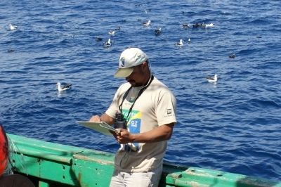 Dimas Gianuca, observador de bordo do Projeto Albatroz