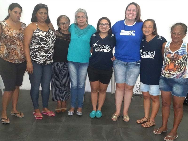 Integrantes do Coletivo junto  Unio de Mulheres da Zona Noroeste